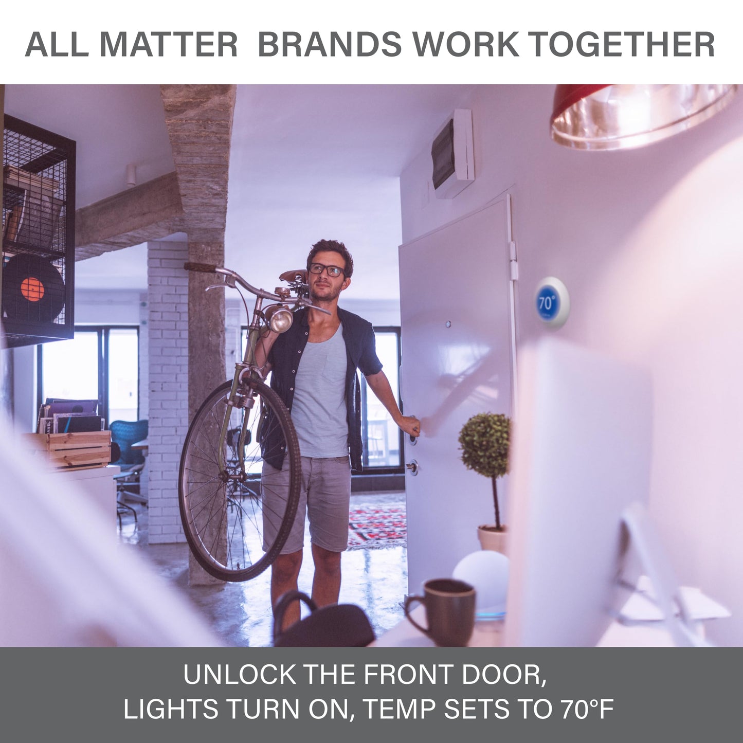 Matter Smart Multicolor LED Light Bulb (A19) – 60W Equivalent, Alexa Compatible, 800LM
