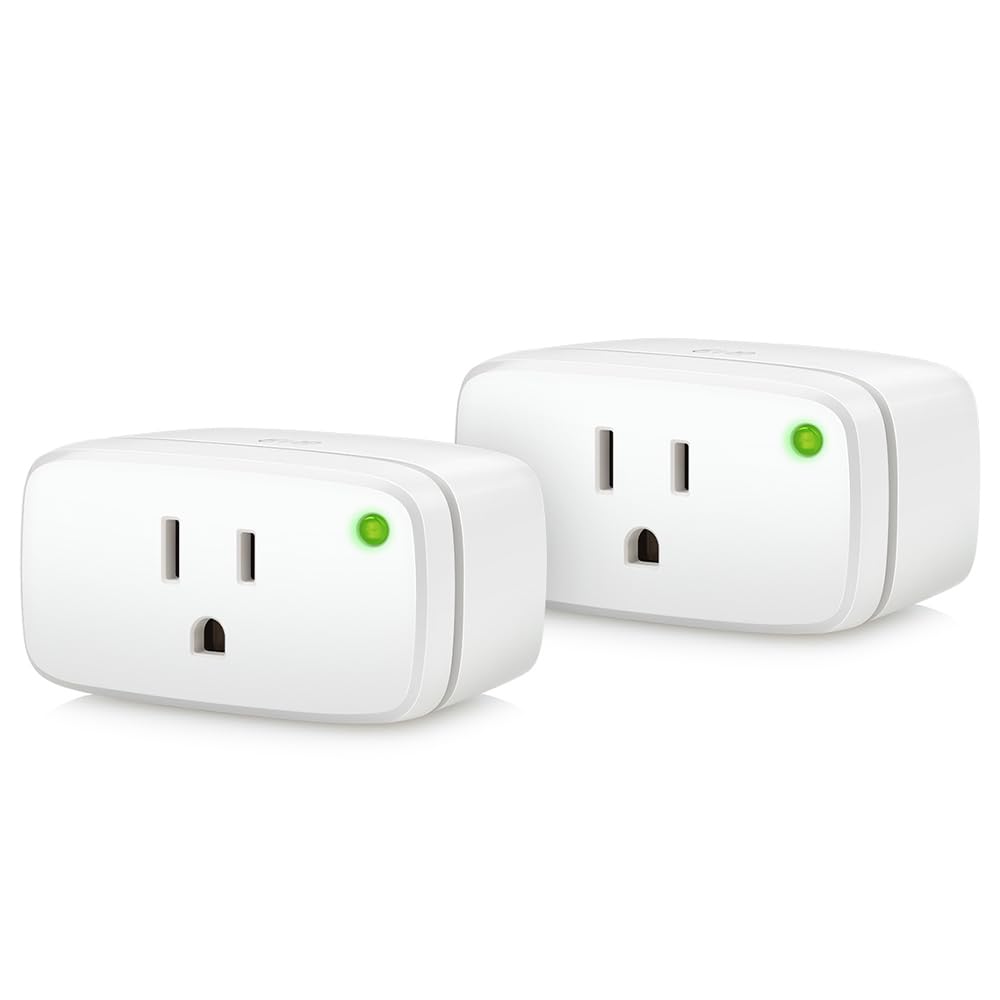 Matter Smart Plug (2-Pack) – App & Voice Control, Thread & Multi-Platform Compatible, Privacy-Focused Smart Outlet