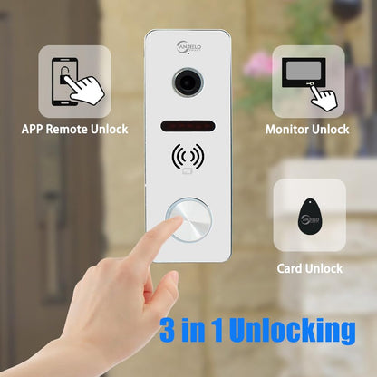 1080P Video Doorbell Intercom System with 7” Monitor – WiFi Smart Home Kit
