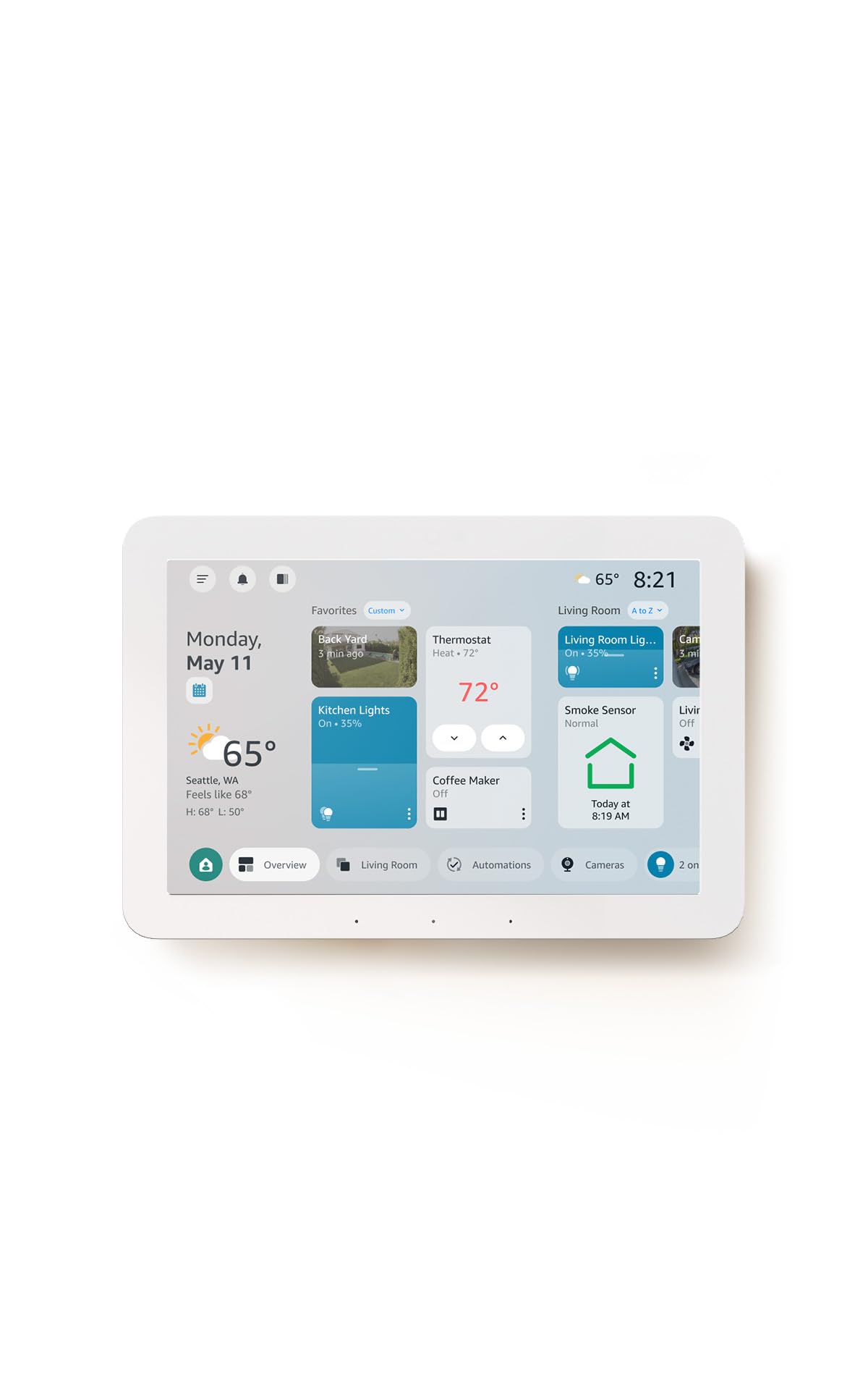 Smart Home Control Panel – 8” Touchscreen Hub for Alexa-Compatible Device Management