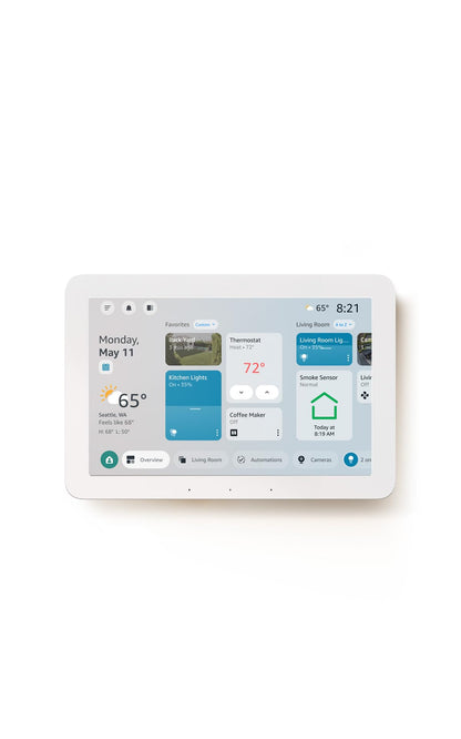 Smart Home Control Panel – 8” Touchscreen Hub for Alexa-Compatible Device Management