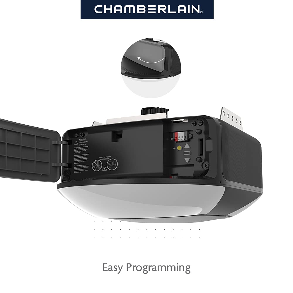 Smart Garage Door Opener – Ultra-Quiet Belt Drive System with Camera, WiFi App Control & LED Lighting