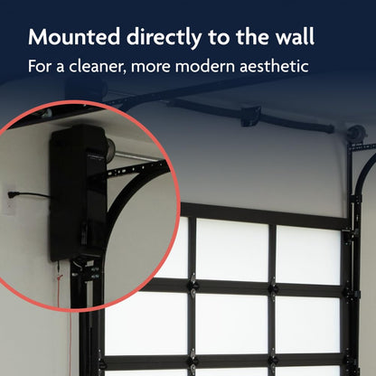 Ultra-Quiet Wall-Mount Smart Garage Door Opener – WiFi App Control with Battery Backup & LED Lighting