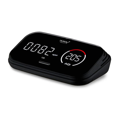 Smart Indoor Air Quality Monitor – CO2, VOC, PM1.0/PM2.5/PM10, Temperature & Humidity Sensor with Mobile App Control and Real-Time Tracking