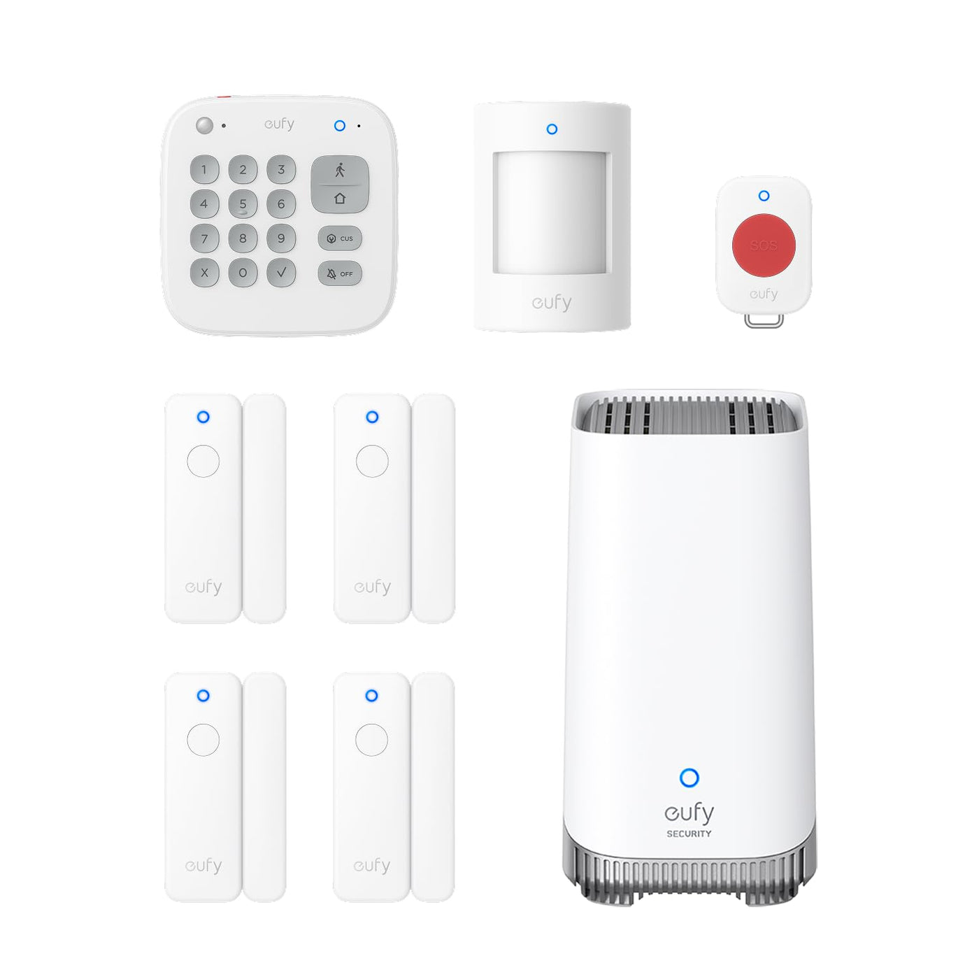 Wireless Smart Home Security Alarm System – 8-Piece Expandable Kit with Hub, App Control, No Monthly Fee