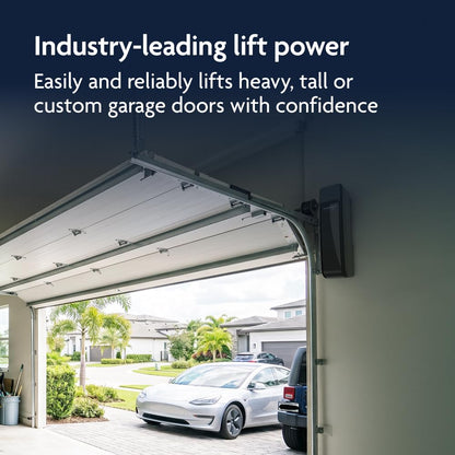 Ultra-Quiet Wall-Mount Smart Garage Door Opener – WiFi App Control with Battery Backup & LED Lighting