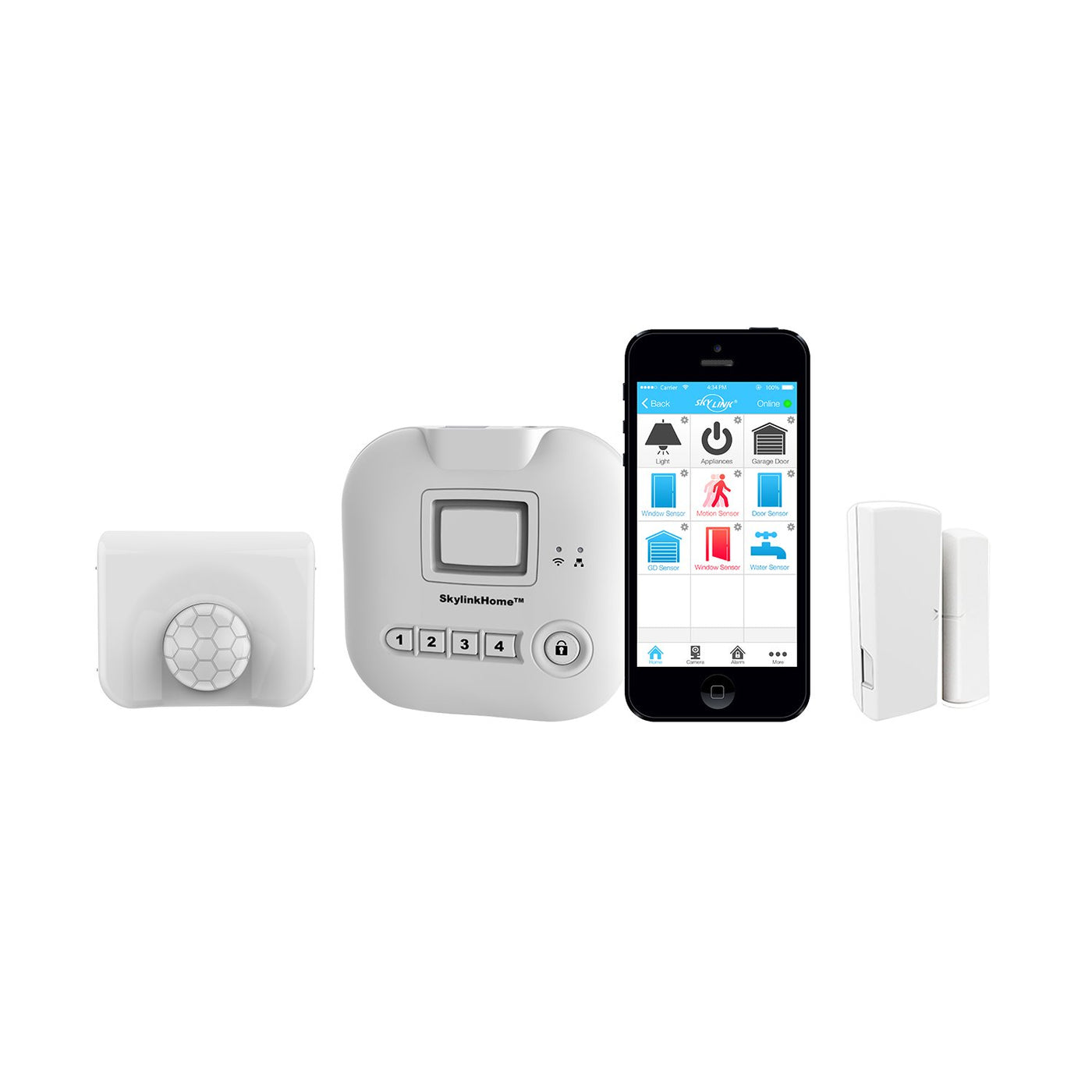 Wireless Home Alarm & Automation System – Smart App Control, Alexa Compatible, No Monthly Fees