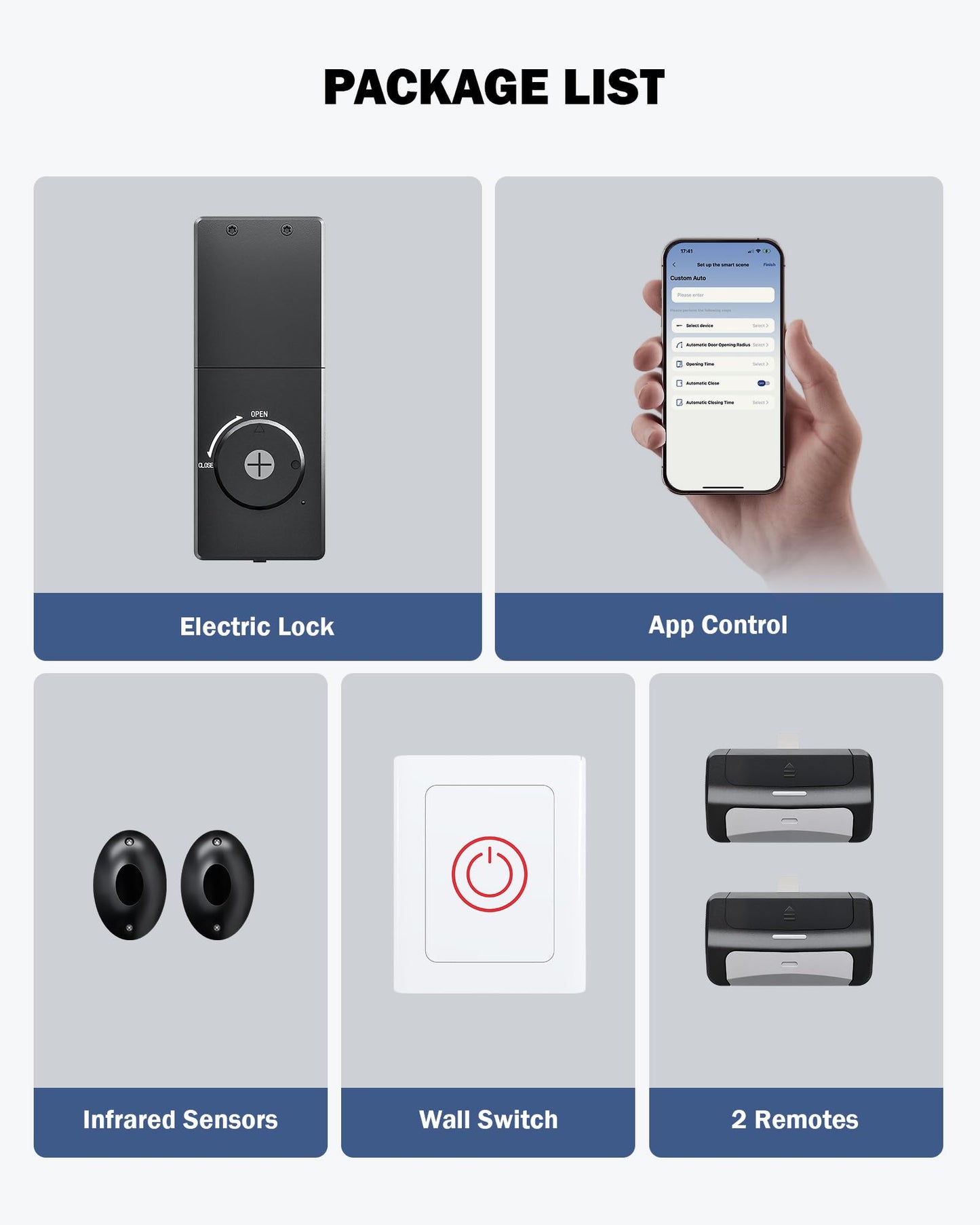 Smart Wall-Mounted Garage Door Opener – App Controlled Heavy-Duty Access System with Sensors & Backup Control