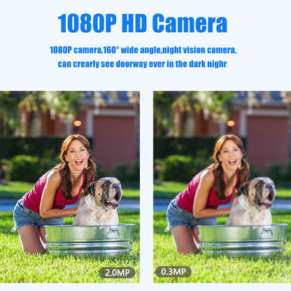 1080P Video Doorbell Intercom System with 7” Monitor – WiFi Smart Home Kit