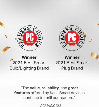WiFi Smart RGB LED Bulbs A19 – 60W Equivalent, 800LM, Dimmable, Alexa & Google Compatible, 2-Pack