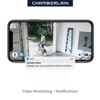 Smart Garage Door Opener with Built-in Camera – Smartphone Controlled Belt Drive System