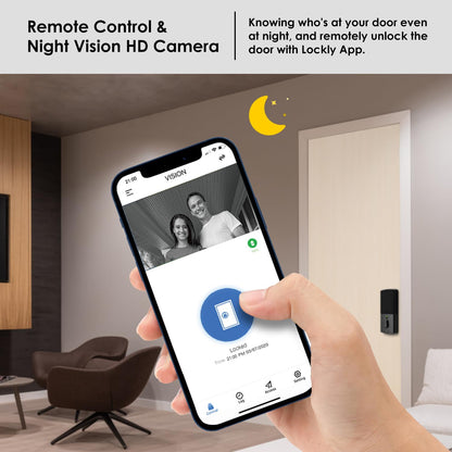 WiFi Video Smart Lock with Camera, Fingerprint, Keypad & Voice Control – Elite Solar Door Lock System