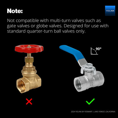 Smart Water Leak Detection & Automatic Shut-Off Starter Kit – Wireless Valve Controller with Hub and Multi-Sensor Home Flood Protection System