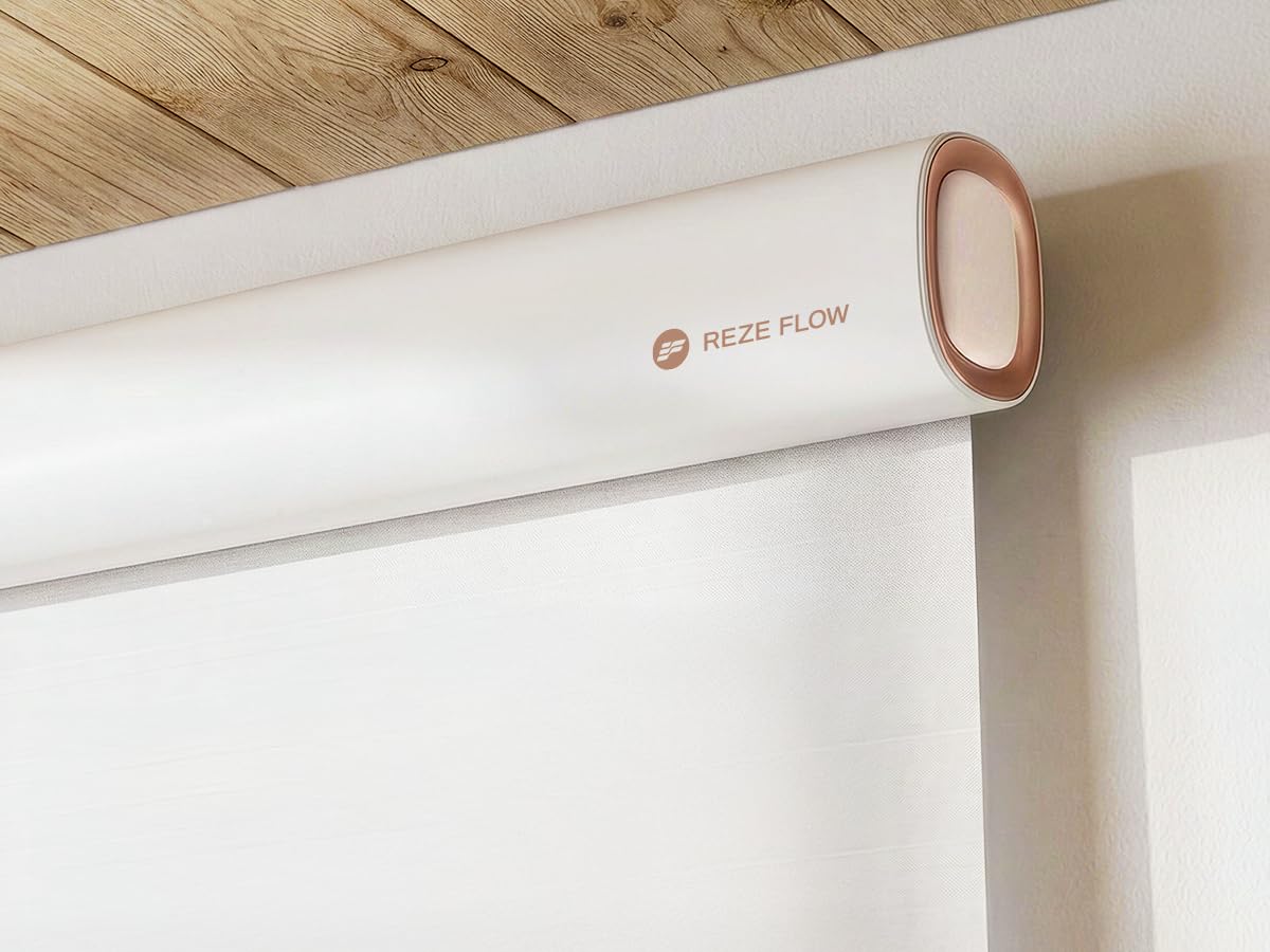 Smart Motorized Blackout Roller Blinds – Matter Compatible Electric Window Shades with Remote & Voice Control (Alexa, Google, Apple Home)