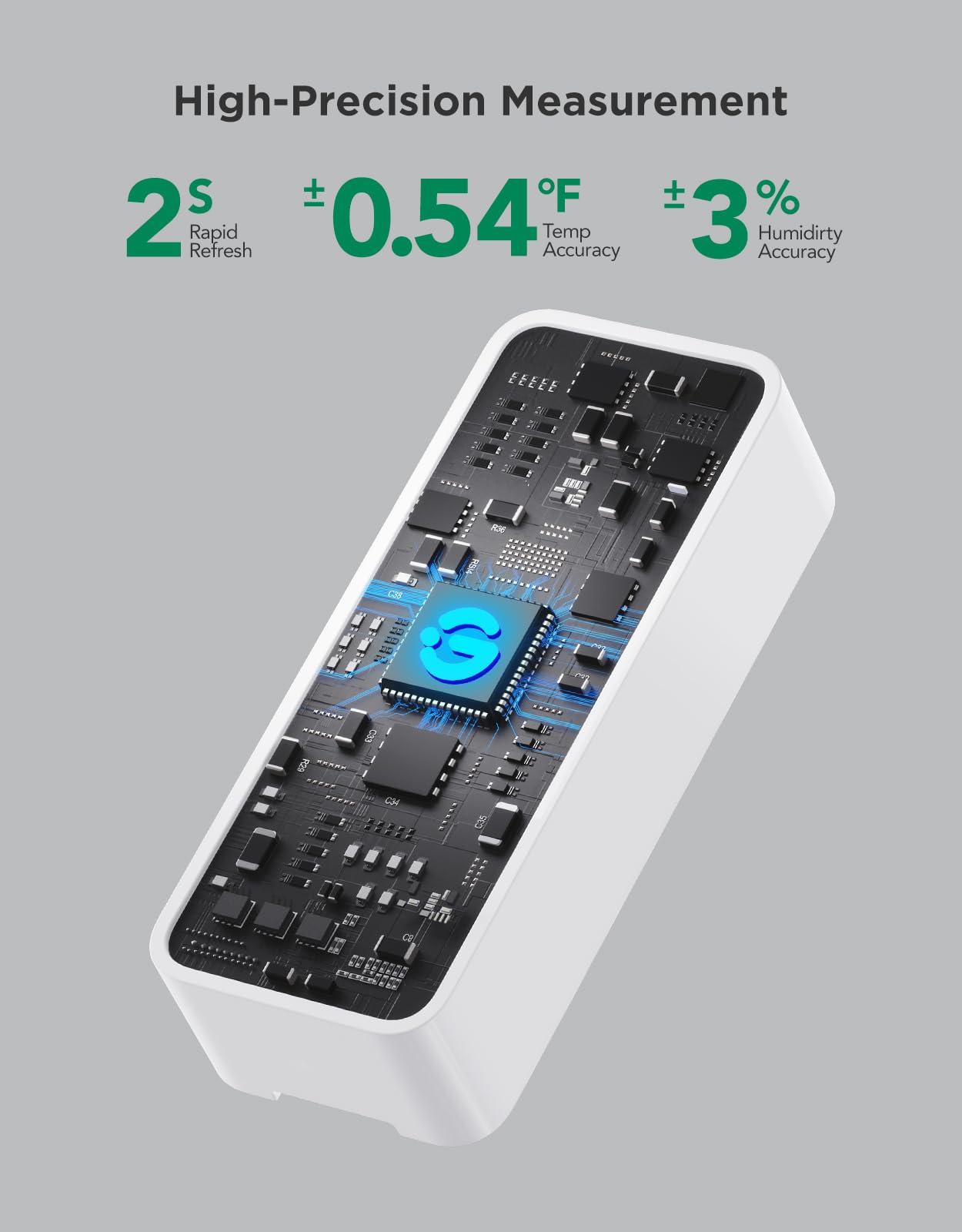 Smart WiFi Temperature & Humidity Sensor Bundle – Wireless Hygrometer Monitor with App Alerts, Data Logging, Multi-Room Coverage (9-Pack)
