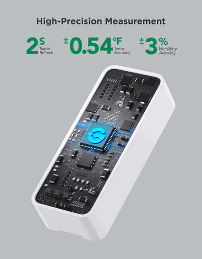 Smart WiFi Temperature & Humidity Sensor Bundle – Wireless Hygrometer Monitor with App Alerts, Data Logging, Multi-Room Coverage (9-Pack)
