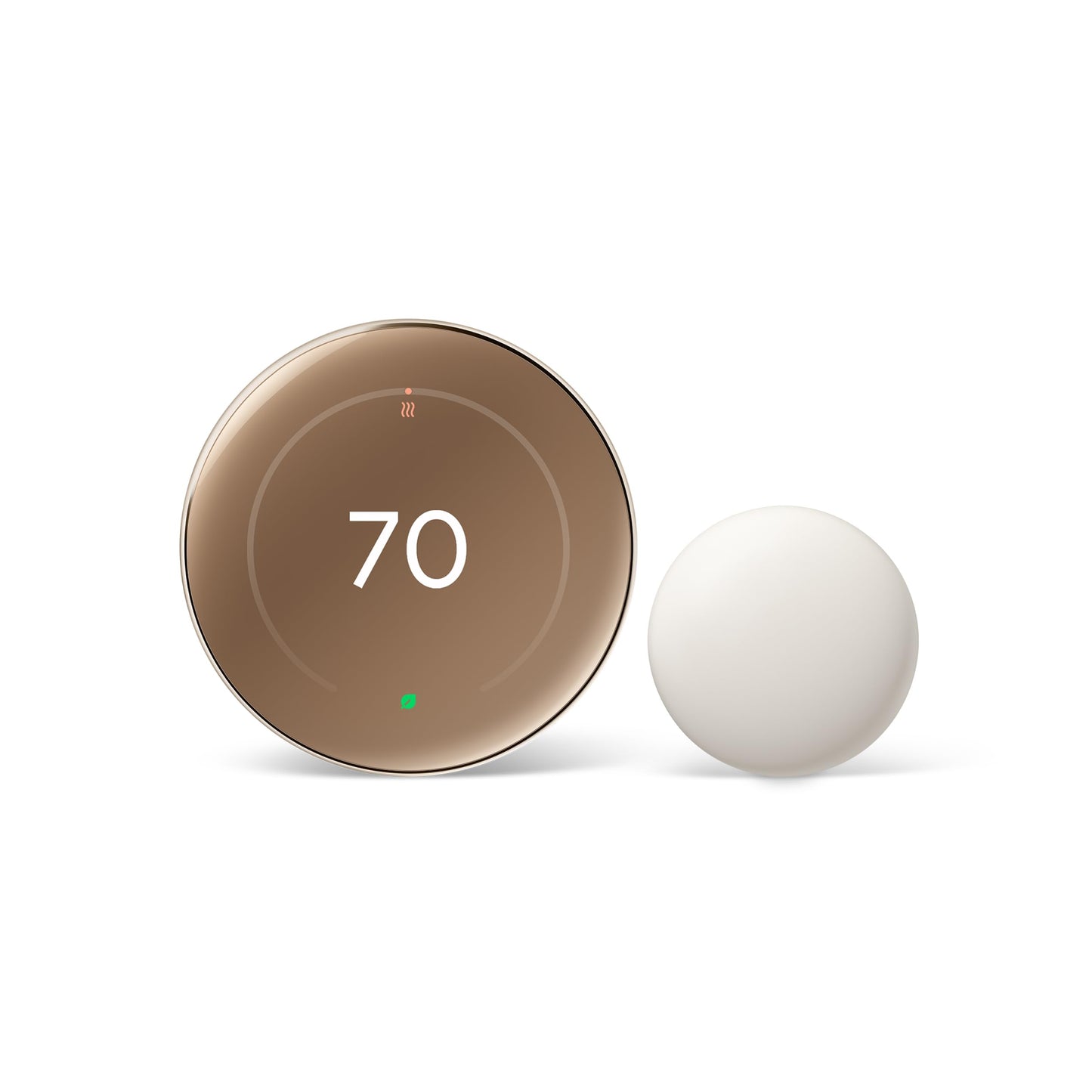 Smart Learning Thermostat with Temperature Sensor – Energy-Saving WiFi HVAC Control, Alexa/Apple/Google Compatible, Premium Finish
