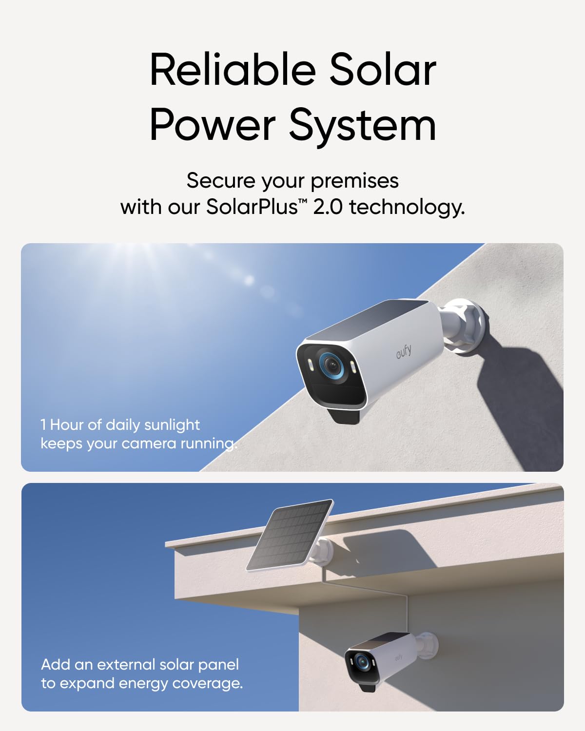 4K Solar Wireless Outdoor Security Camera Kit – 2 Cameras
