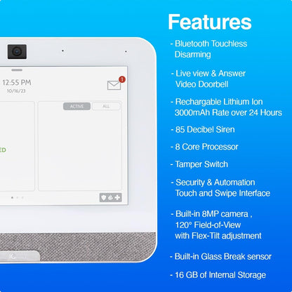 Wireless Smart Home Security Alarm Panel – Home Automation Hub with Sensor & Camera Integration