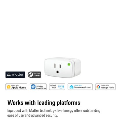 Matter Smart Plug (2-Pack) – App & Voice Control, Thread & Multi-Platform Compatible, Privacy-Focused Smart Outlet