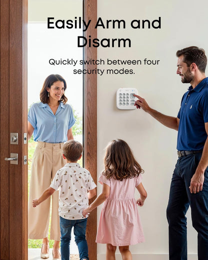 Wireless Smart Home Security Alarm System – 8-Piece Expandable Kit with Hub, App Control, No Monthly Fee
