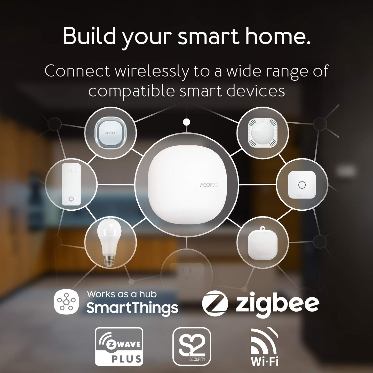 Smart Home Hub – Zigbee, Z-Wave, Matter Gateway with WiFi & Voice Assistant Compatibility, Multi-Protocol Automation Controller