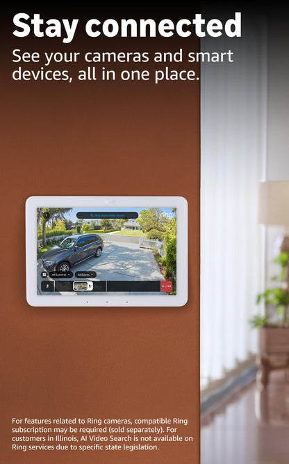 Smart Home Control Panel – 8” Touchscreen Hub for Alexa-Compatible Device Management