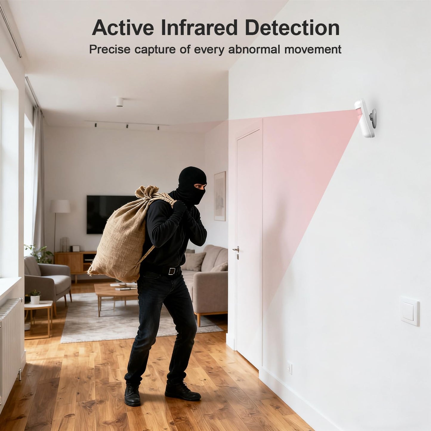 WiFi + GSM 4G Home Door & Window Security Alarm System – Smart App Control Kit with Motion Sensor & SOS Button, No Monthly Fees