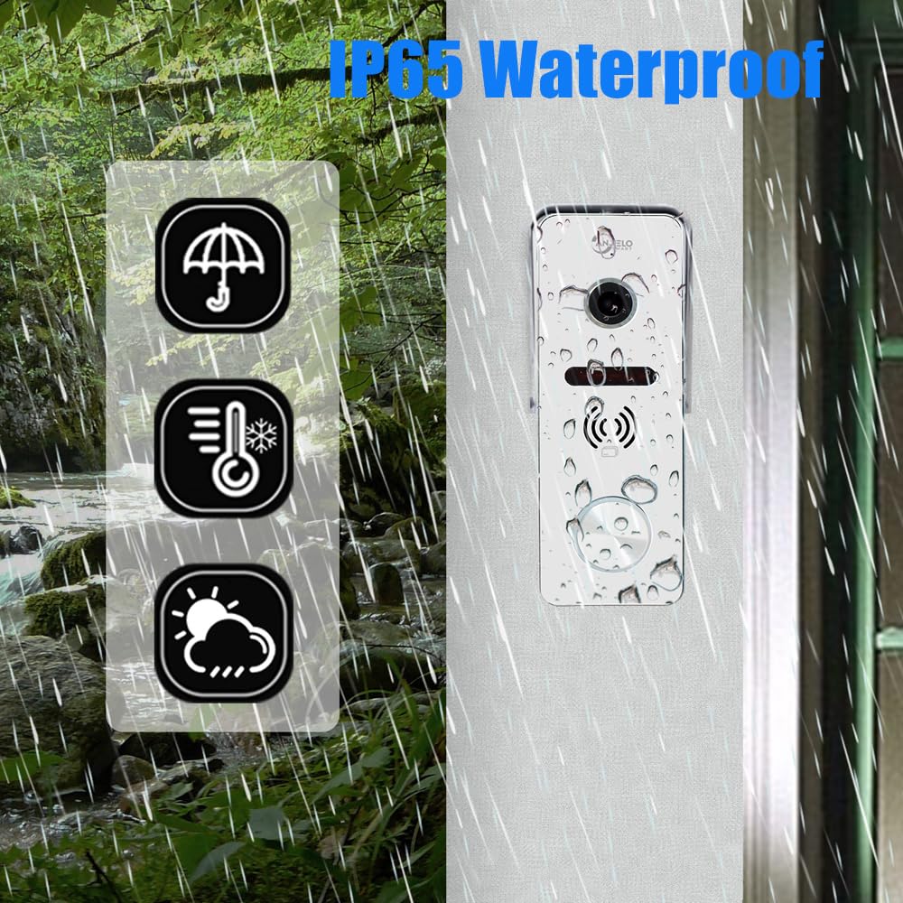 1080P Video Doorbell Intercom System with 7” Monitor – WiFi Smart Home Kit