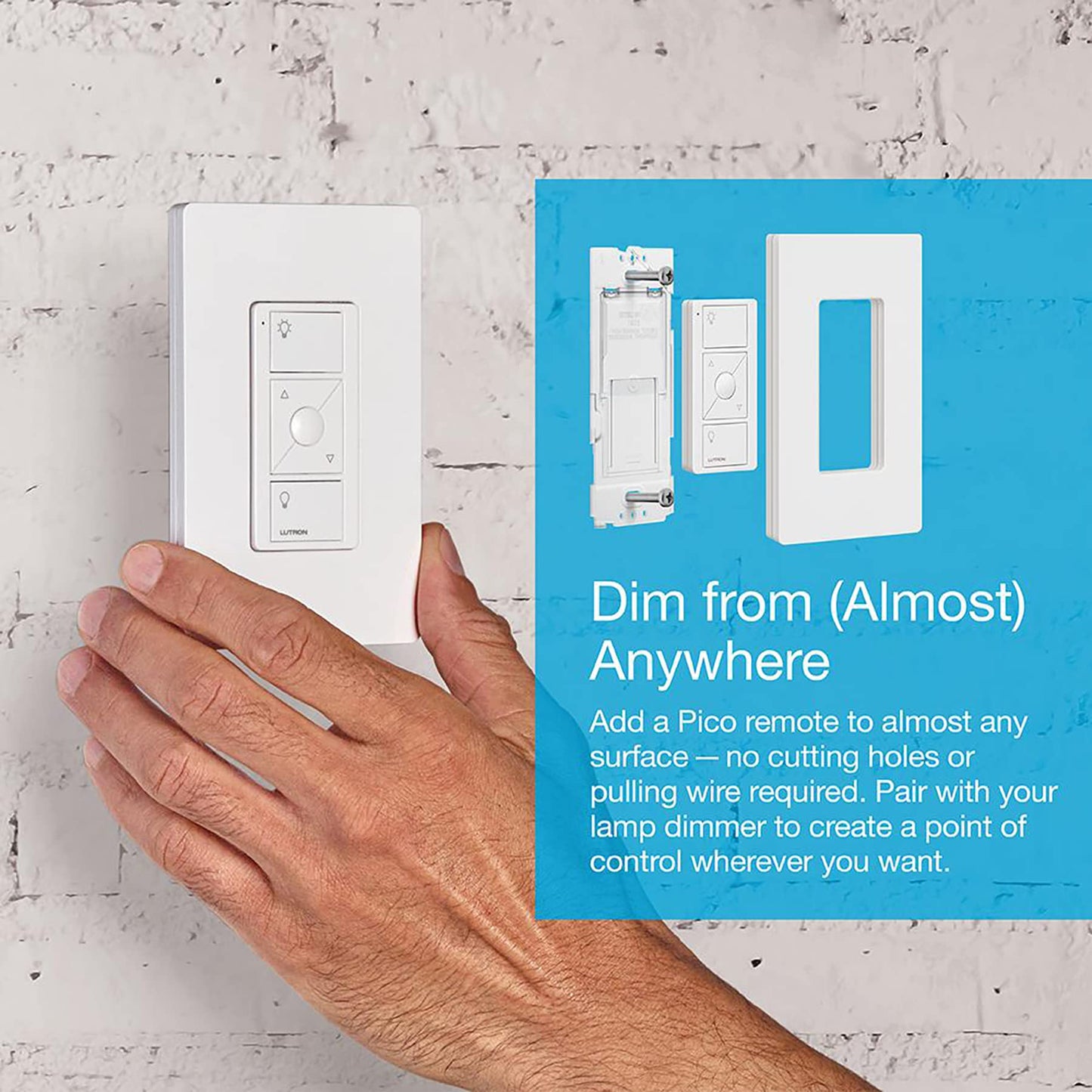 Smart Plug-in Lamp Dimmer Starter Kit – Hub + Remote Control, Alexa/Apple/Google Compatible