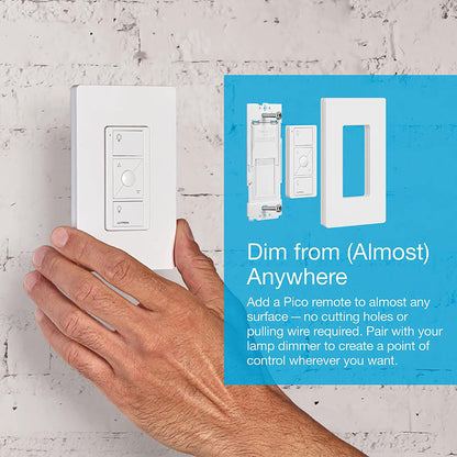 Smart Plug-in Lamp Dimmer Starter Kit – Hub + Remote Control, Alexa/Apple/Google Compatible