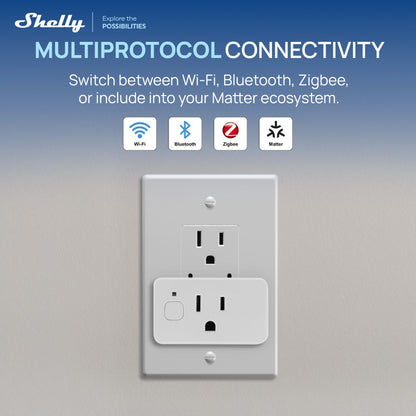 Matter Smart WiFi/Bluetooth/Zigbee Outlet – Power Monitoring Smart Plug, Multi-Platform Compatible, 4-Pack