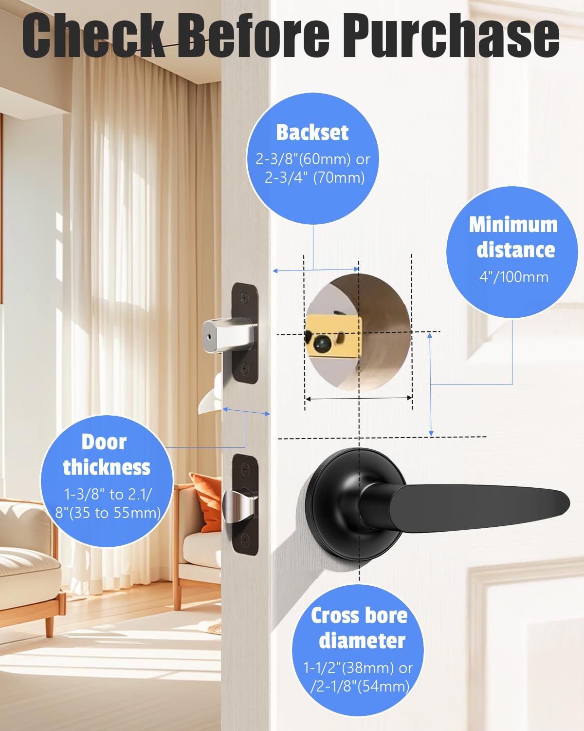 Smart Fingerprint Keyless Door Lock with WiFi App Control & Voice Assistant Support