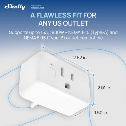 Matter Smart WiFi/Bluetooth/Zigbee Outlet – Power Monitoring Smart Plug, Multi-Platform Compatible, 4-Pack