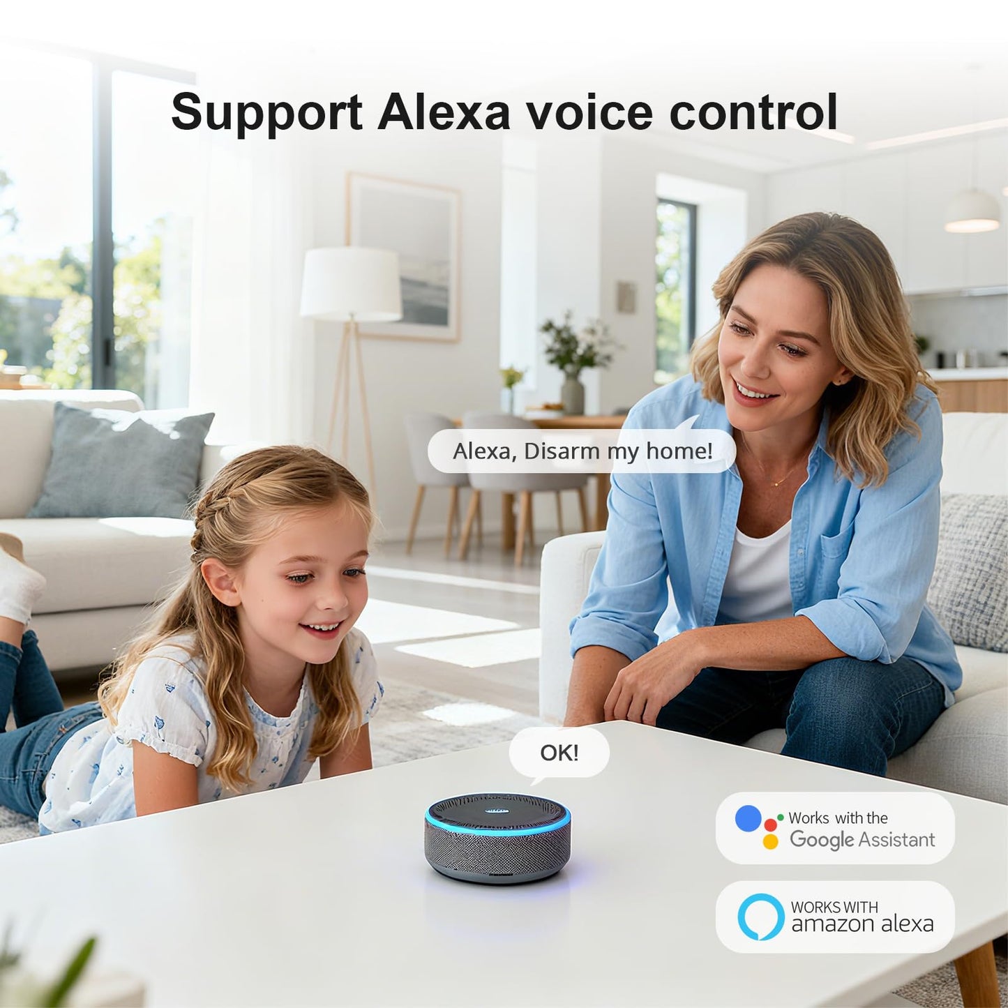 WiFi + GSM 4G Home Door & Window Security Alarm System – Smart App Control Kit with Motion Sensor & SOS Button, No Monthly Fees