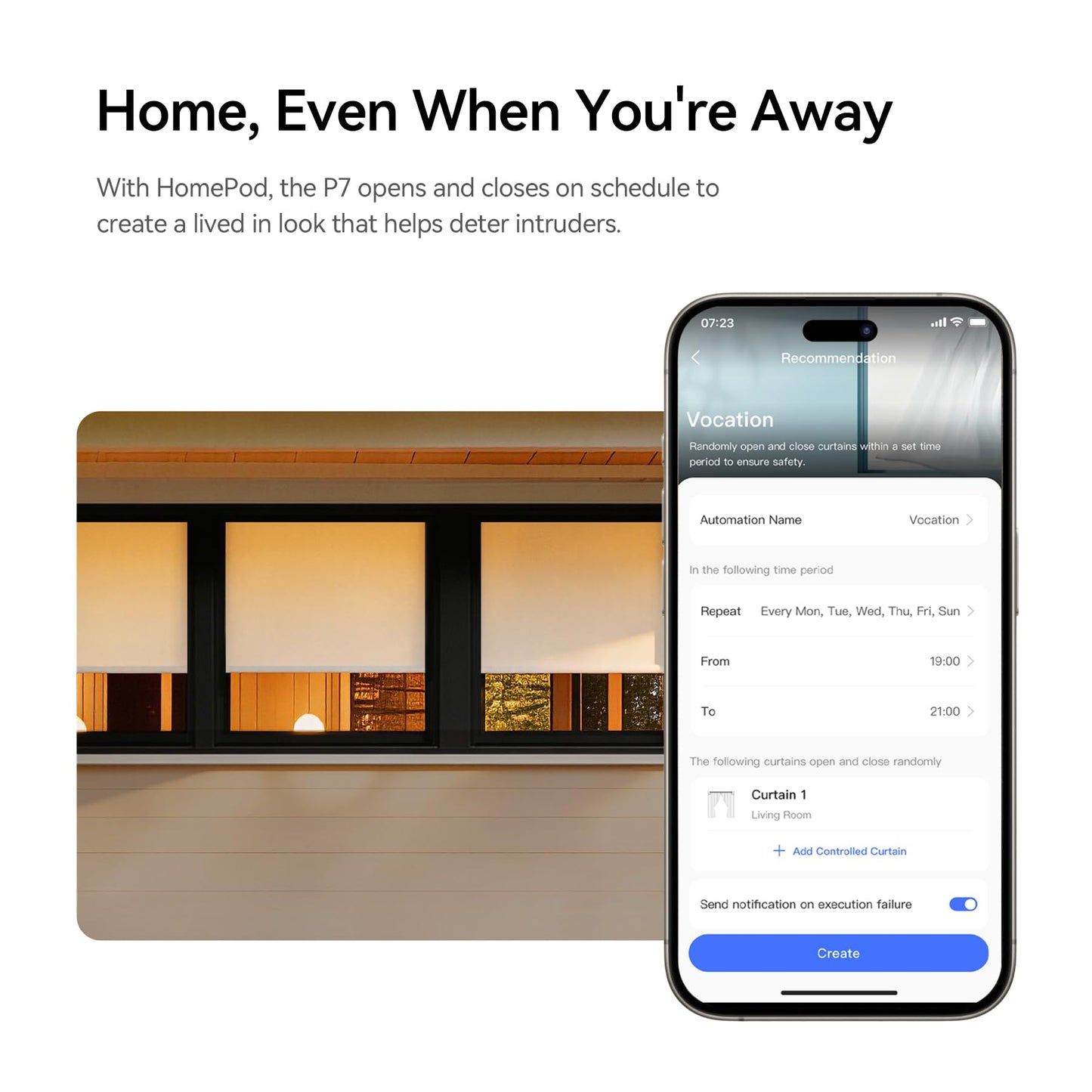 Smart Motorized Blackout Roller Blinds – Matter Compatible Electric Window Shades with Remote & Voice Control (Alexa, Google, Apple Home)