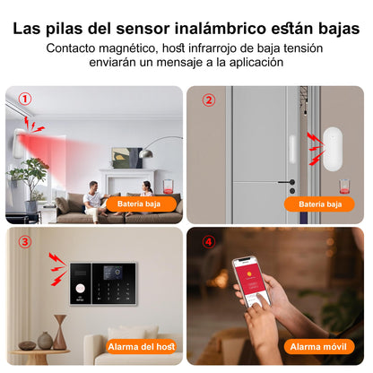 Smart Wireless Home Security Alarm Kit – 21-Piece System with Sensors, App Control, 4G/GSM & WiFi