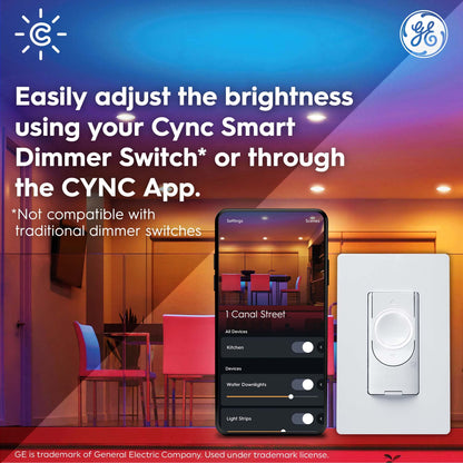 Smart 6-Inch Color Changing Wafer Downlight – Matter Compatible, Alexa & Google Home Control, 3-Pack