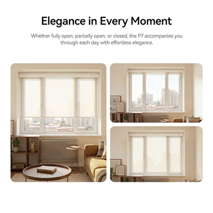 Smart Motorized Blackout Roller Blinds – Matter Compatible Electric Window Shades with Remote & Voice Control (Alexa, Google, Apple Home)