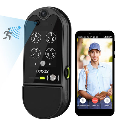 WiFi Video Smart Lock with Camera, Fingerprint, Keypad & Voice Control – Elite Solar Door Lock System