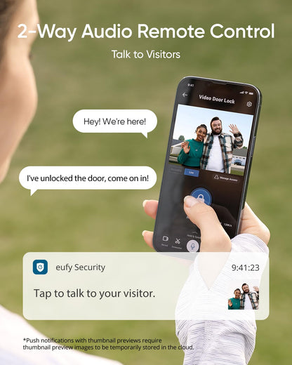 3-in-1 Smart Video Door Lock with Camera & Fingerprint Keyless Entry – WiFi Deadbolt System