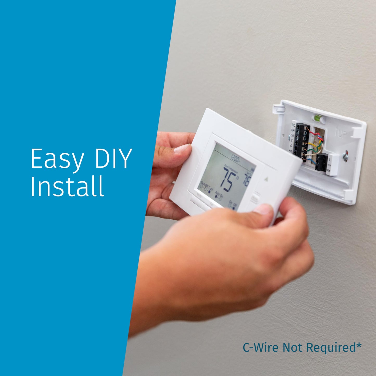 WiFi Smart Thermostat for Home – DIY Energy Star HVAC Control, Alexa Compatible, Programmable Temperature Management