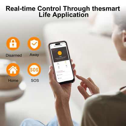 Wireless Smart Home Security Alarm Kit – 4G/GSM/WiFi 24-Piece System with Sensors