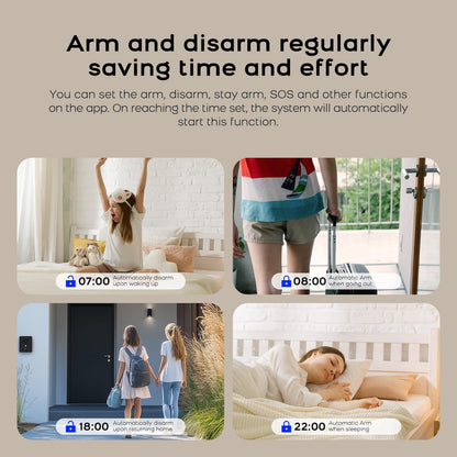 WiFi + GSM 4G DIY Home Security Alarm System – App Alert Kit with Door & Window Sensors, Alexa/Google Compatible