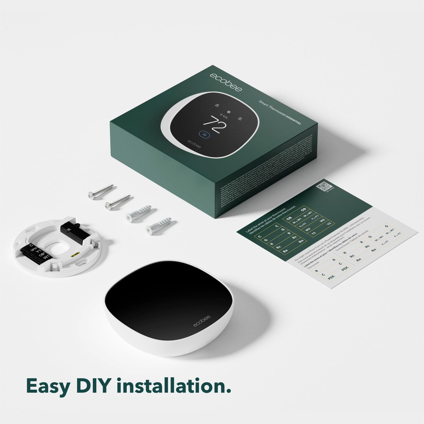 Energy Star Smart WiFi Thermostat – Programmable HVAC Control, Voice Assistant Compatible (Siri, Alexa, Google)