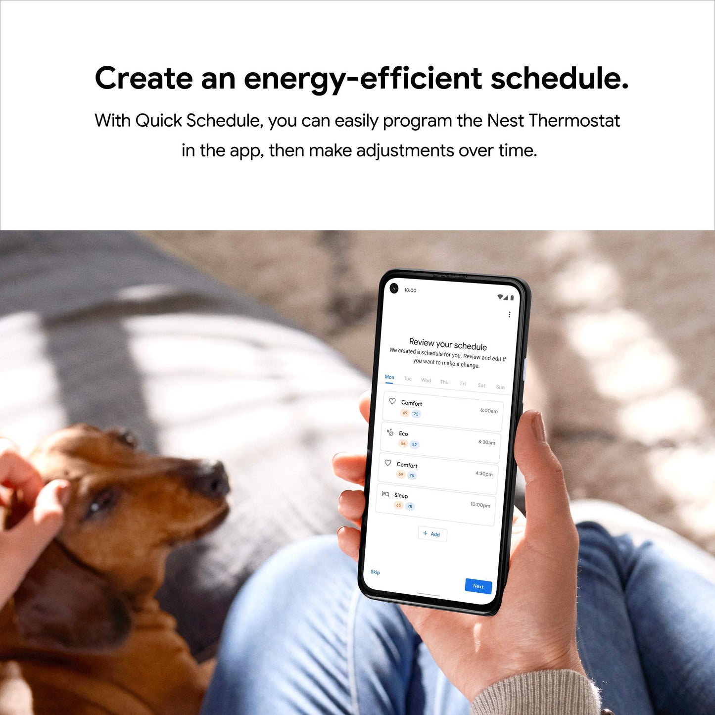 Smart WiFi Programmable Thermostat – Home HVAC Energy-Saving Control, Alexa & App Compatible, Charcoal