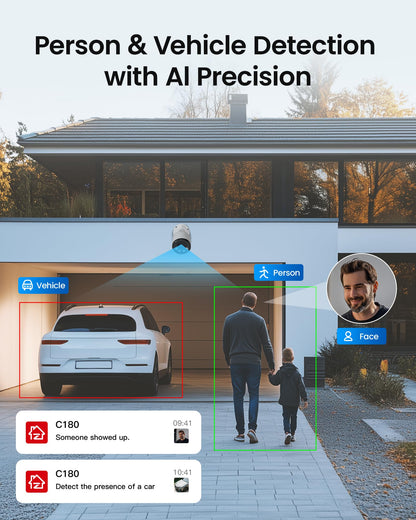 4K PoE Security Camera System with 8-Channel NVR – 4 Cameras