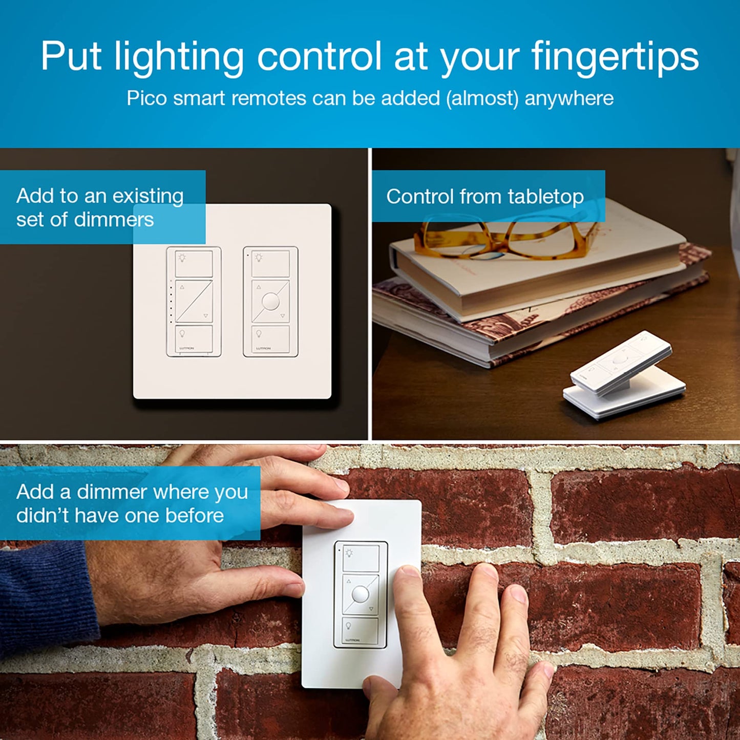 Smart Plug-in Lamp Dimmer Starter Kit – Hub + Remote Control, Alexa/Apple/Google Compatible