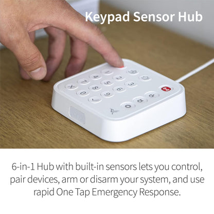 Wired Smart Home Security Alarm System with Keypad Hub – Multi-Sensor DIY Monitoring Kit