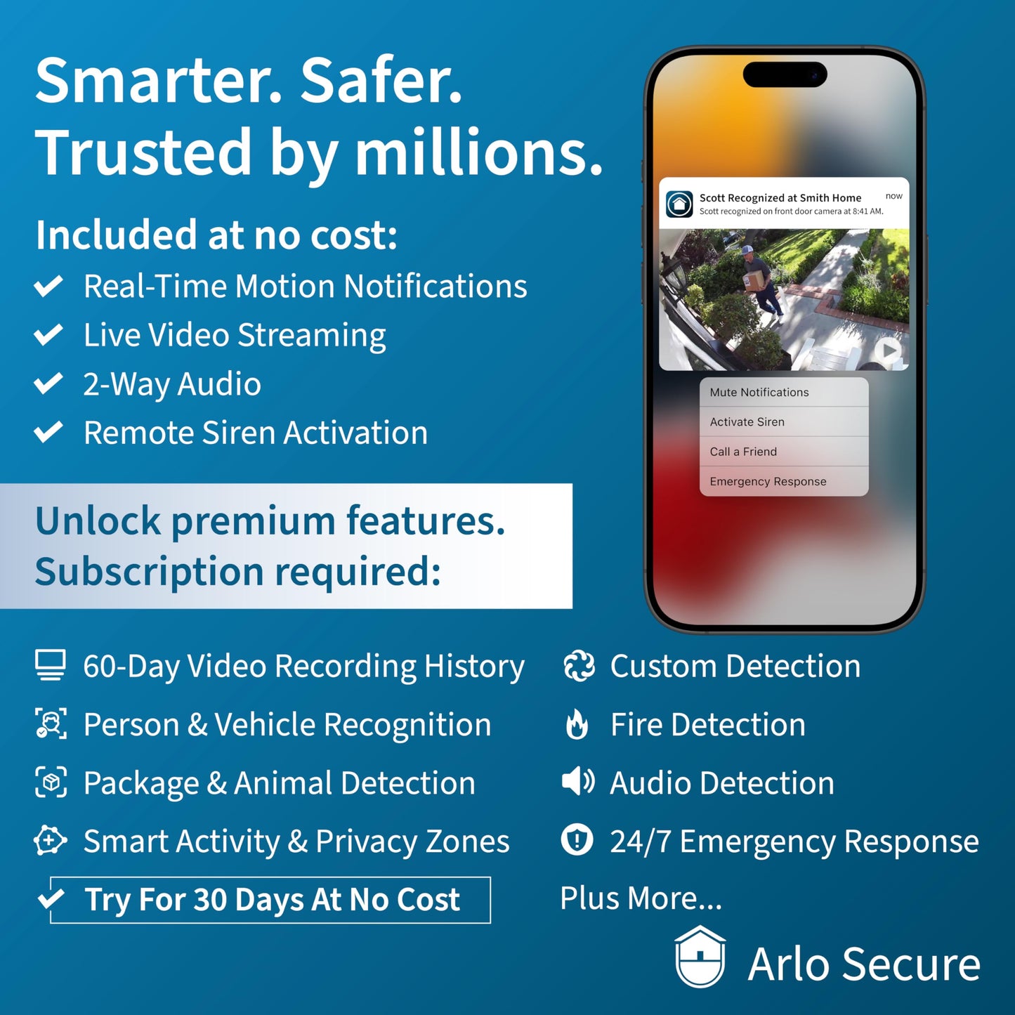 4K HDR Wireless Spotlight Security Camera Set – 2 Cameras + Smart Hub